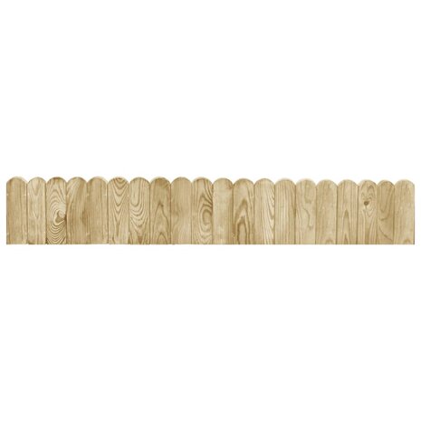 Gazonranden 3 st 120 cm geïmpregneerd grenenhout 2