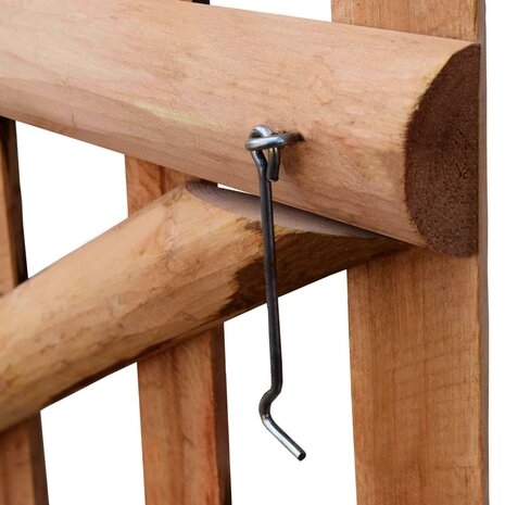 Poort enkel 100x120 cm geïmpregneerd hazelaarhout 4