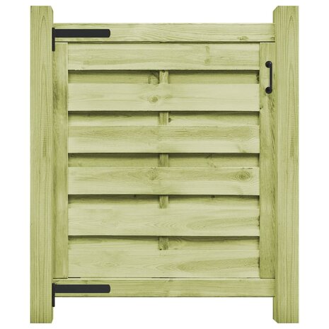 Poort 100x100 cm groen geïmpregneerd grenenhout 1