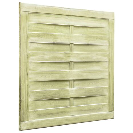 Poort 100x100 cm groen geïmpregneerd grenenhout 2