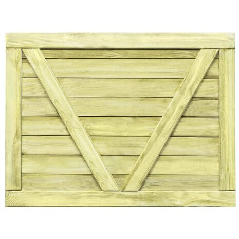 Poort 75x100 cm geïmpregneerd grenenhout 5