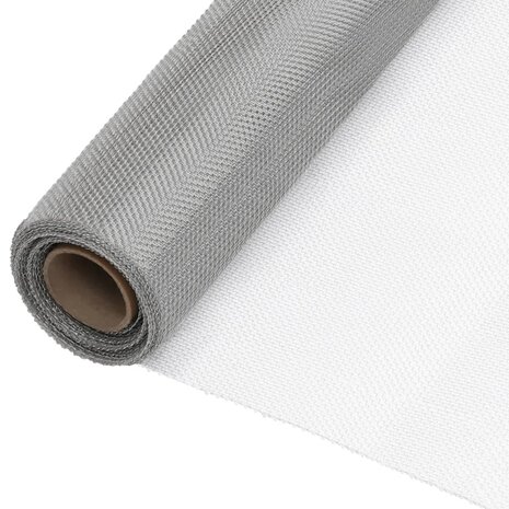 Gaas 60x1000 cm roestvrij staal zilverkleurig 1