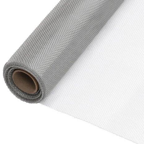 Gaas 80x500 cm roestvrij staal zilverkleurig 1