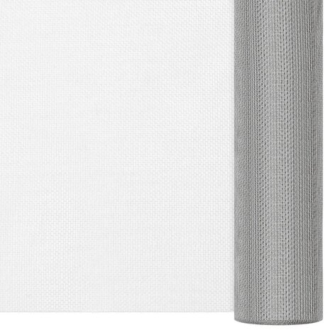 Gaas 80x500 cm roestvrij staal zilverkleurig 2