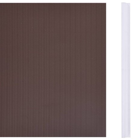 Tuinscherm 35x0,19 m PVC bruin 3