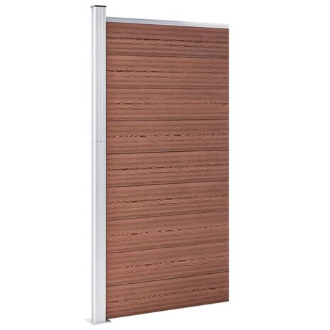 Schuttingpaneel 95x186 cm HKC bruin 2