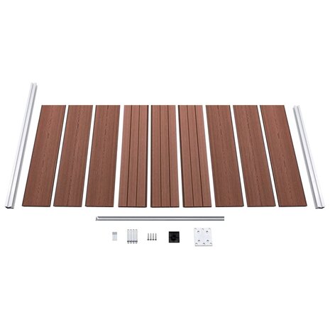 Schuttingpaneel 95x186 cm HKC bruin 4