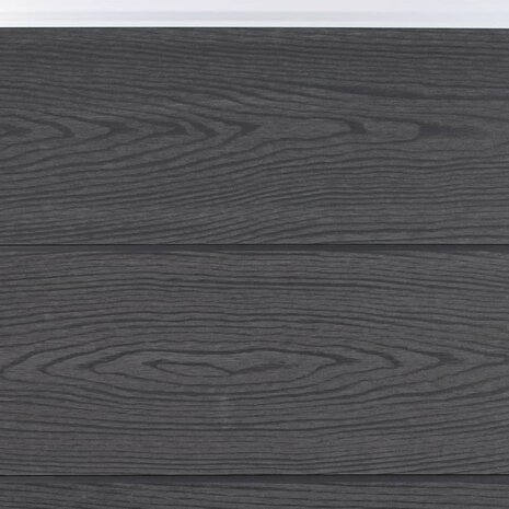 Schuttingpaneelset 180x186 cm HKC grijs 4