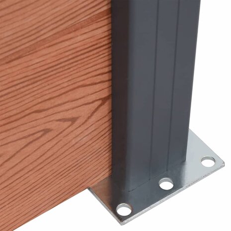 Schuttingpaneelset 353x186 cm HKC bruin 7