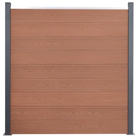 Schuttingpaneelset 699x186 cm HKC bruin 3