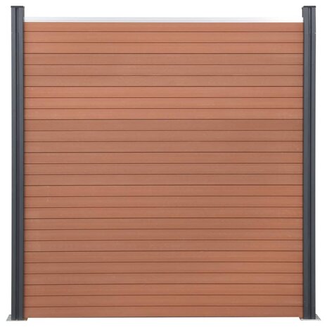 Schuttingpaneelset 699x186 cm HKC bruin 4