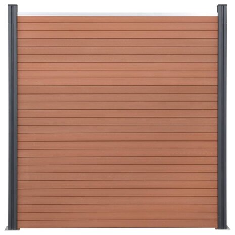 Schuttingpaneelset 872x186 cm HKC bruin 4
