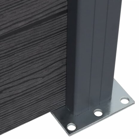 Schuttingpaneelset 872x186 cm HKC grijs 7