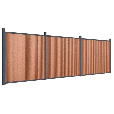 Schuttingpaneel 526x186 cm HKC bruin 2