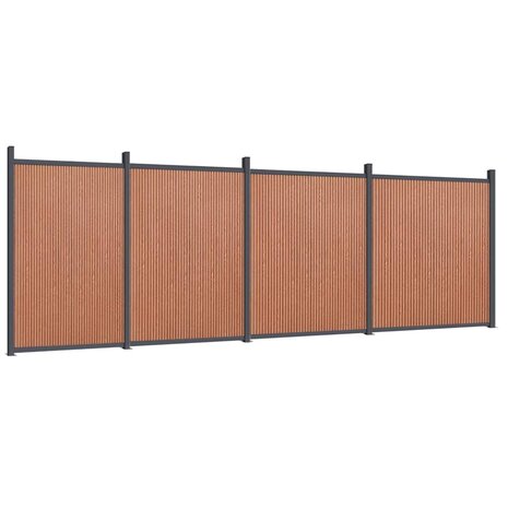 Schuttingpaneel 699x186 cm HKC bruin 2