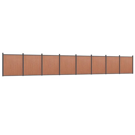Schuttingpaneel 1391x186 cm HKC bruin 2