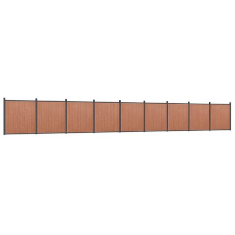Schuttingpaneel 1564x186 cm HKC bruin 2