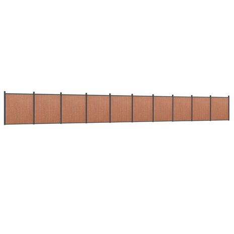 Schuttingpaneel 1737x186 cm HKC bruin 2