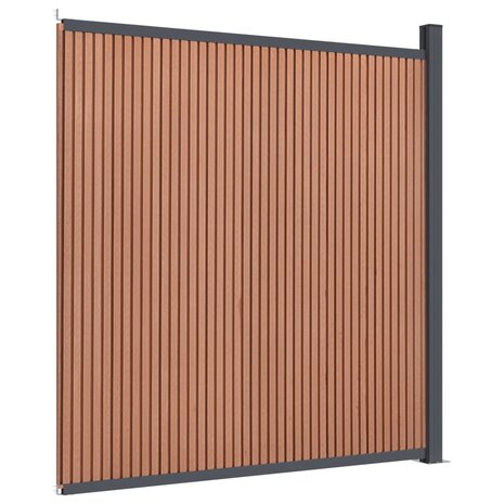 Schuttingpaneel 173x186 cm HKC bruin 2