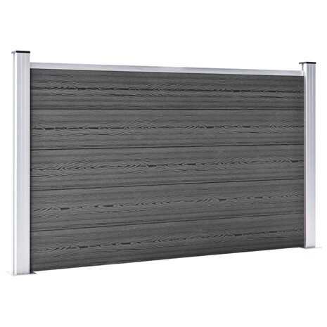 Schuttingpanelenset 872x105 cm HKC zwart   3