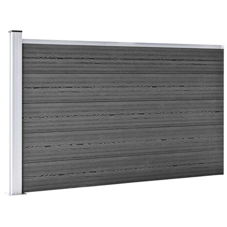 Schuttingpanelenset 872x105 cm HKC zwart   4