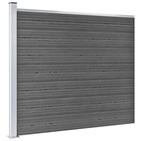 Schuttingpanelenset 526x146 cm HKC zwart   3