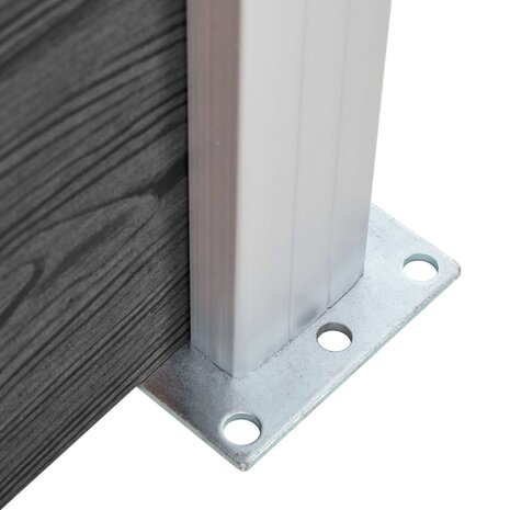 Schuttingpanelenset 872x146 cm HKC zwart 9