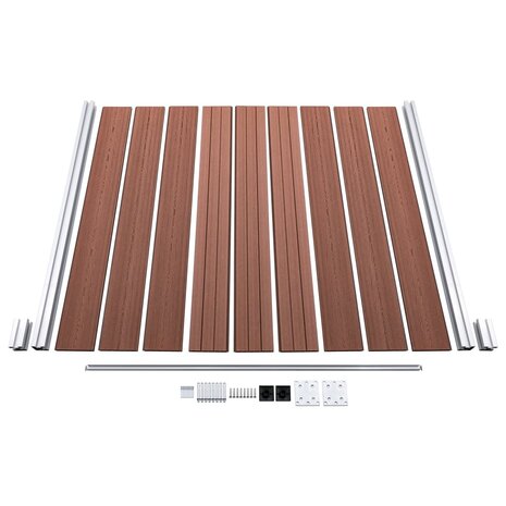 Schutting 180x186 cm HKC bruin 8