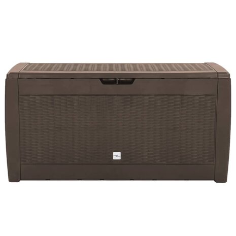 Tuinbox 119x48x60 cm polypropeen bruin 2