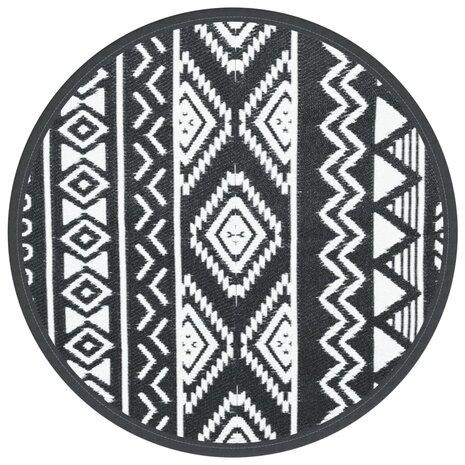 Buitenkleed ARAKIL Ø120 cm polypropeen zwart 2