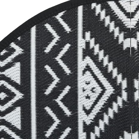 Buitenkleed ARAKIL Ø120 cm polypropeen zwart 5