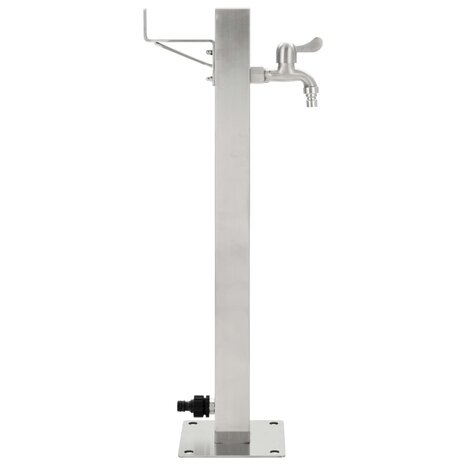 Tuinwaterkolom vierkant 65 cm roestvrij staal 2