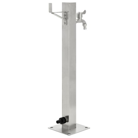 Tuinwaterkolom vierkant 65 cm roestvrij staal 3