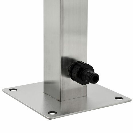 Tuinwaterkolom vierkant 65 cm roestvrij staal 5