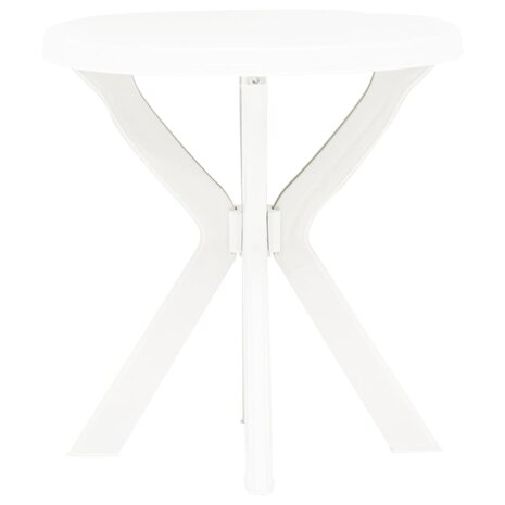 Bistrotafel Ø70 cm kunststof wit 2