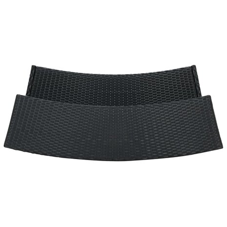 Tuinbartafel 120x55x110 cm poly rattan zwart 5