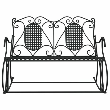 Schommelbank 2-zits 113 cm staal zwart 3