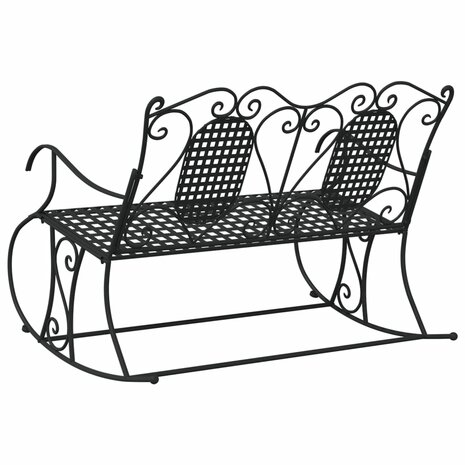 Schommelbank 2-zits 113 cm staal zwart 5