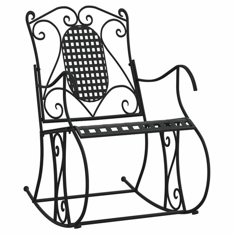 Schommelbank 84 cm staal zwart 2