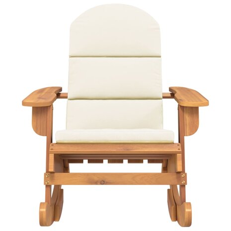 Schommelstoel Adirondack met kussens massief acaciahout 3