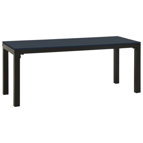 Tuinbank 110 cm staal en HKC zwart 2