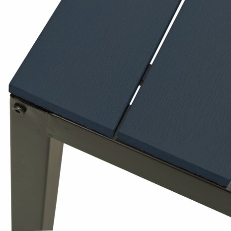 Tuinbank 110 cm staal en HKC zwart 5