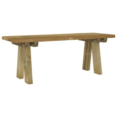 Tuinbank 110 cm geïmpregneerd massief grenenhout 2