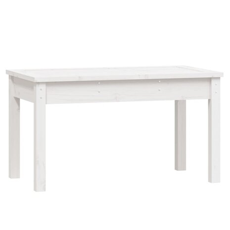 Tuinbank 80x44x45 cm massief grenenhout wit 2