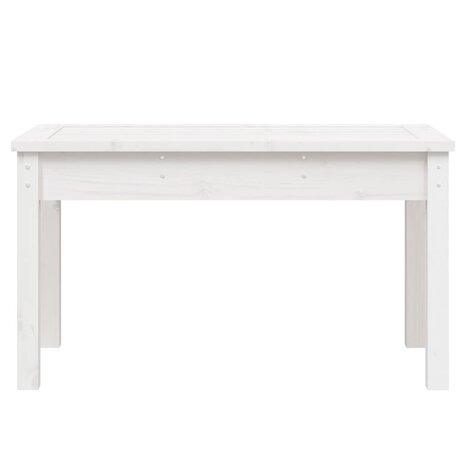 Tuinbank 80x44x45 cm massief grenenhout wit 4