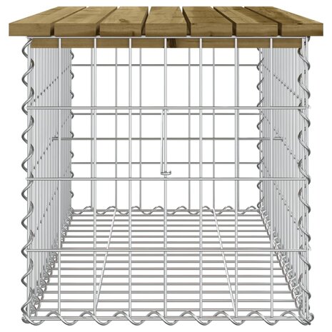 Tuinbank schanskorfontwerp 83x44x42 cm geïmpregneerd hout 4