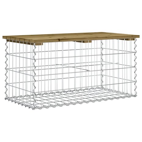Tuinbank schanskorfontwerp 83x44x42 cm geïmpregneerd hout 5