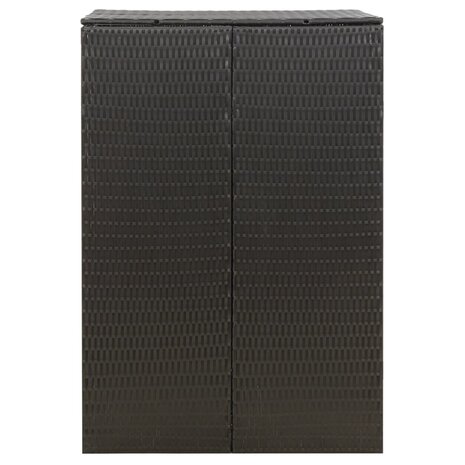 Containerberging enkel 70x80x117 cm poly rattan zwart 5