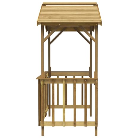 Barbecue-overkapping 163,5x93x210 cm geïmpregneerd grenenhout 4