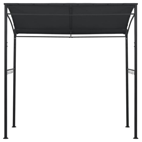 Barbecue paviljoen 215x150x220 cm staal antraciet 4